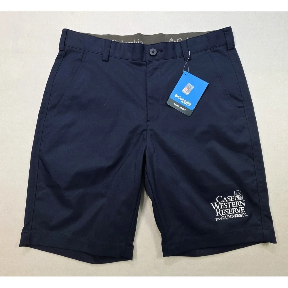 NEW Case Western Reserve University Columbia Golf Shorts Mens 32 Embroidered $95